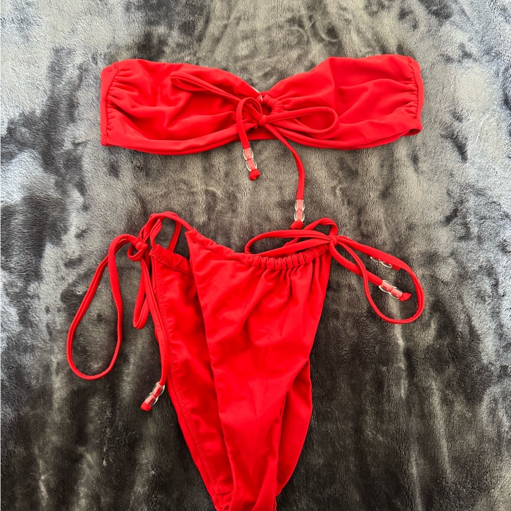 PacSun Strapless Red Bikini - Picture 1 of 4